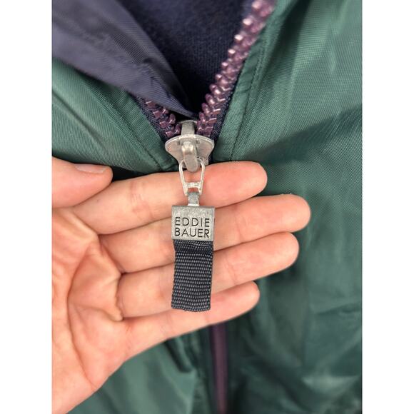 Eddie Bauer Outdoor Outfitters Hooded Nylon Jacket Men’s Large Tall Green - Picture 10 of 11